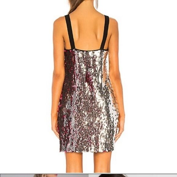 Tanya Taylor Becca Dress in Hot Pink sequins - Picture 4 of 16